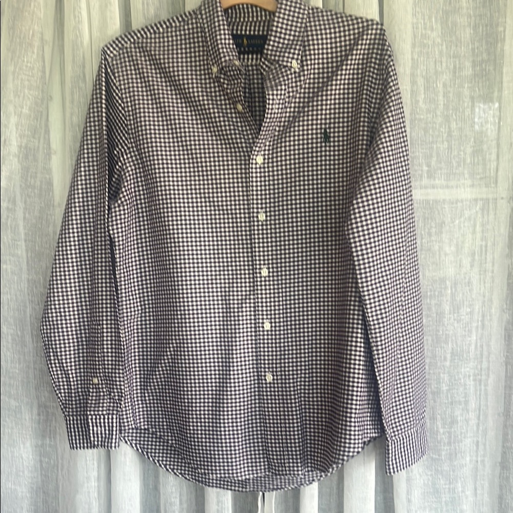 Ralph Lauren Blue Label Black and White Casual Button Down Shirt